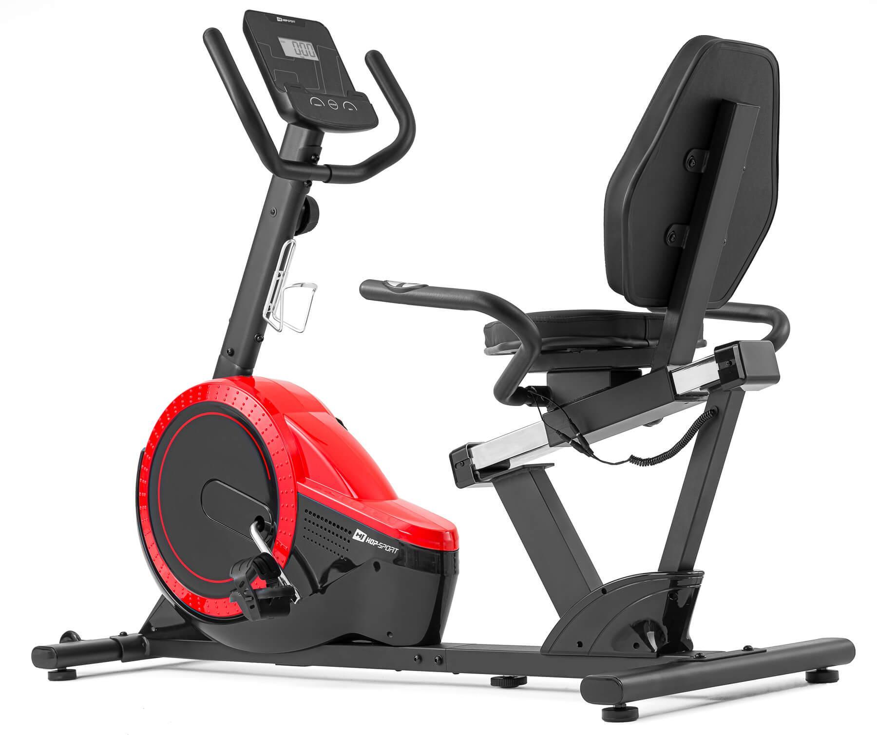 Горизонтальний велотренажер Hop-Sport HS-035L Solo червоний