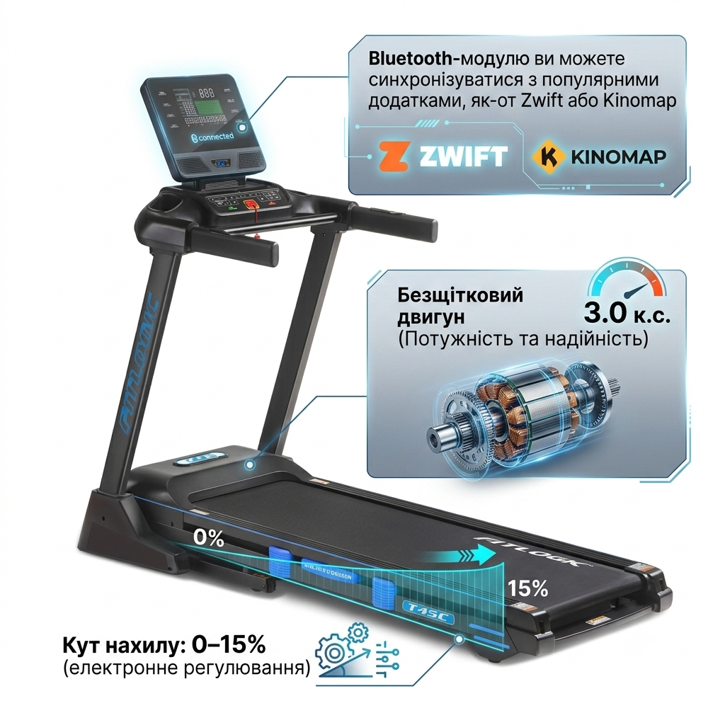 Бігова доріжка FitLogic T45C